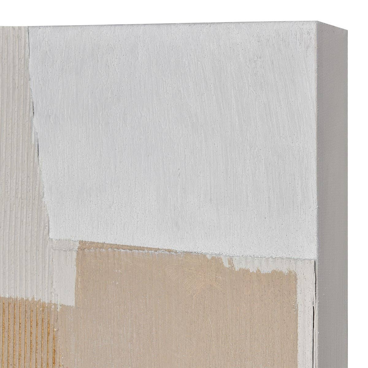 Taupe Canvas Gallery Wrapped Abstract Wall Art Home Decor - The Unoriginal Bathroom Co.