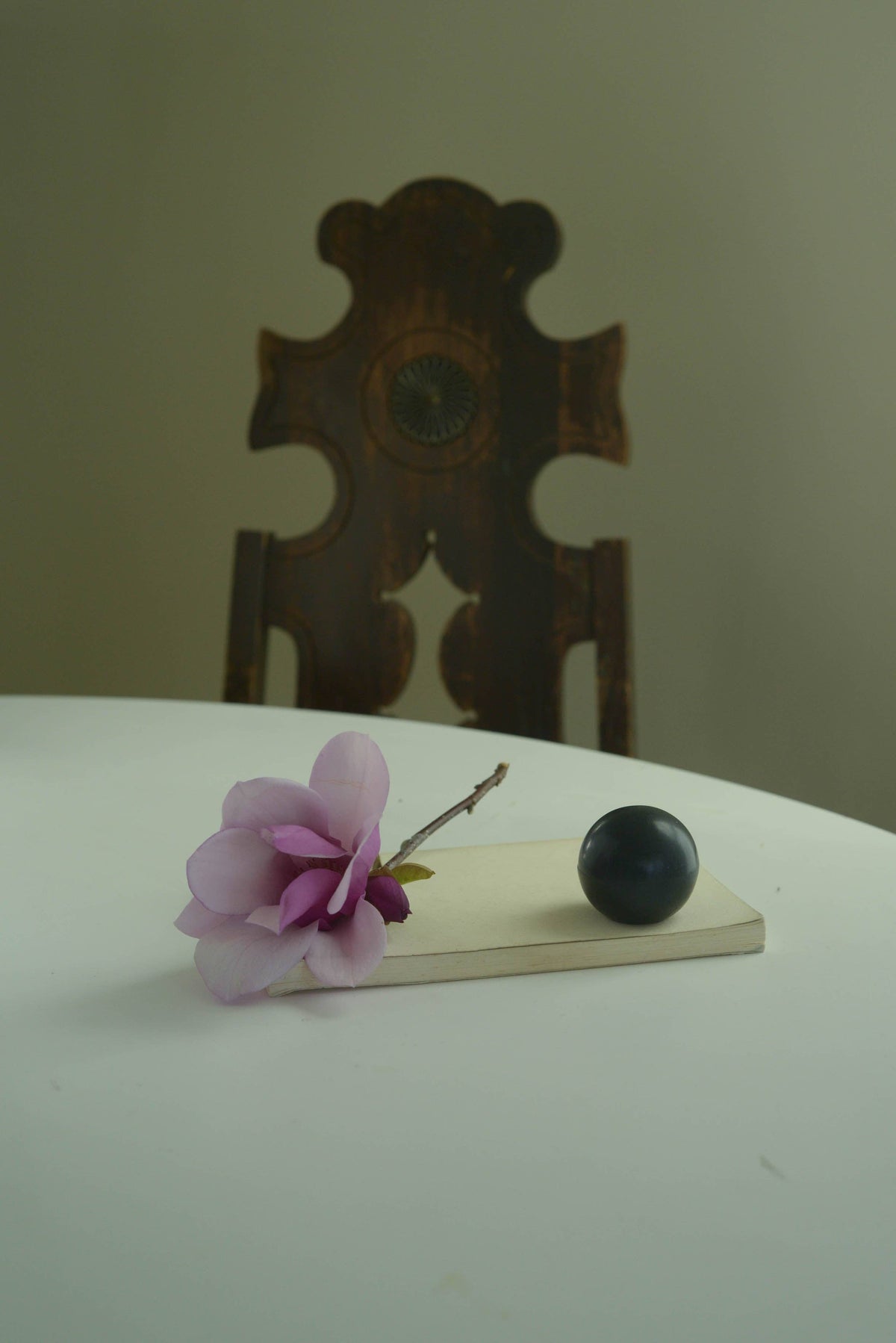 Gardeners Activated Charcoal Sphere Soap - Regenerative Tall: Gardeners Charcoal Tallow Sphere Soap - The Unoriginal Bathroom Co.