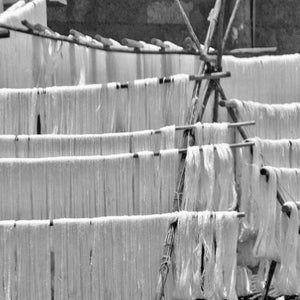 Myrsky Towel, Grey/Black - Hand Woven by Sera Helsinki: Hand Towel 19" x 30" - The Unoriginal Bathroom Co.
