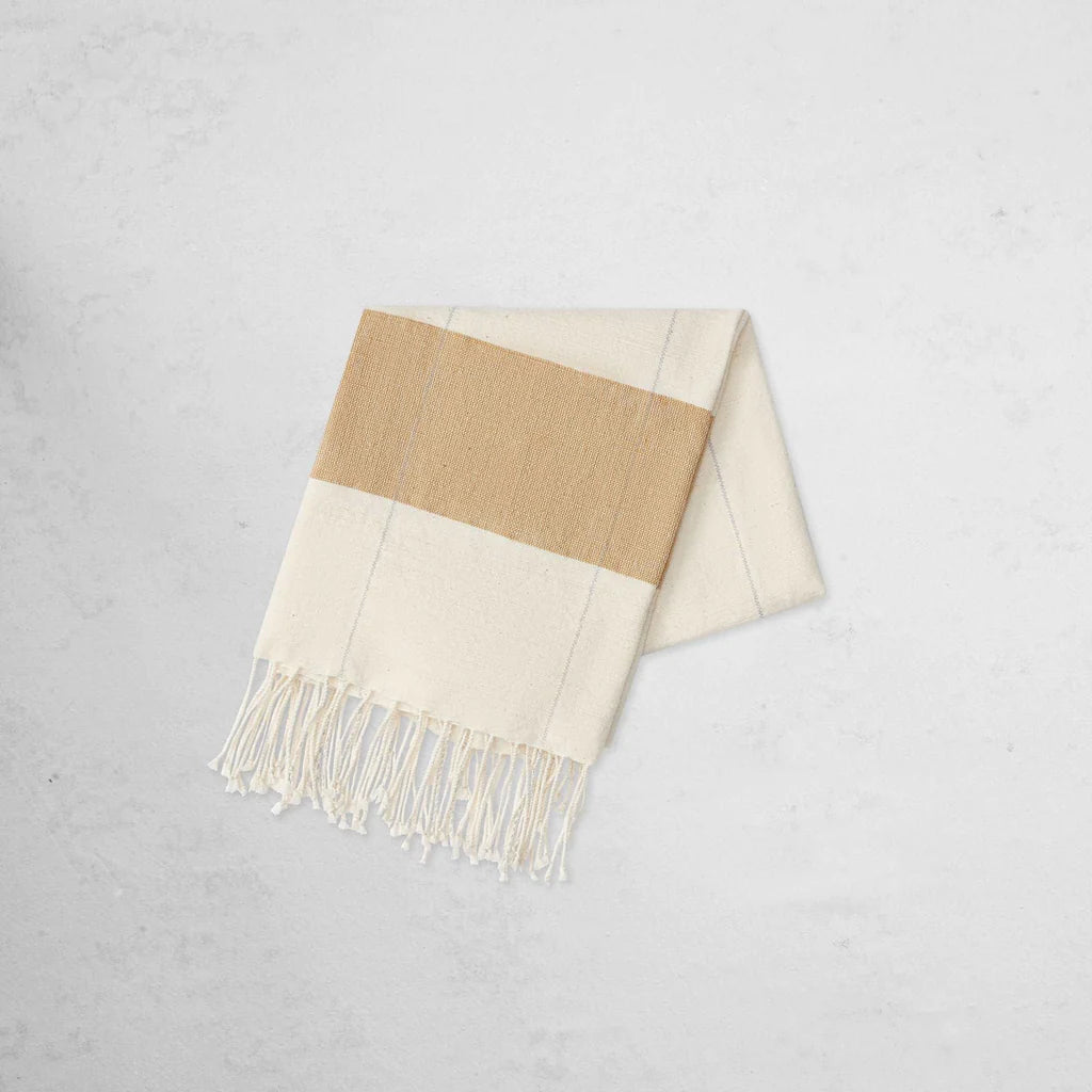 Karo Hand Towel - Sand - The Unoriginal Bathroom Co.