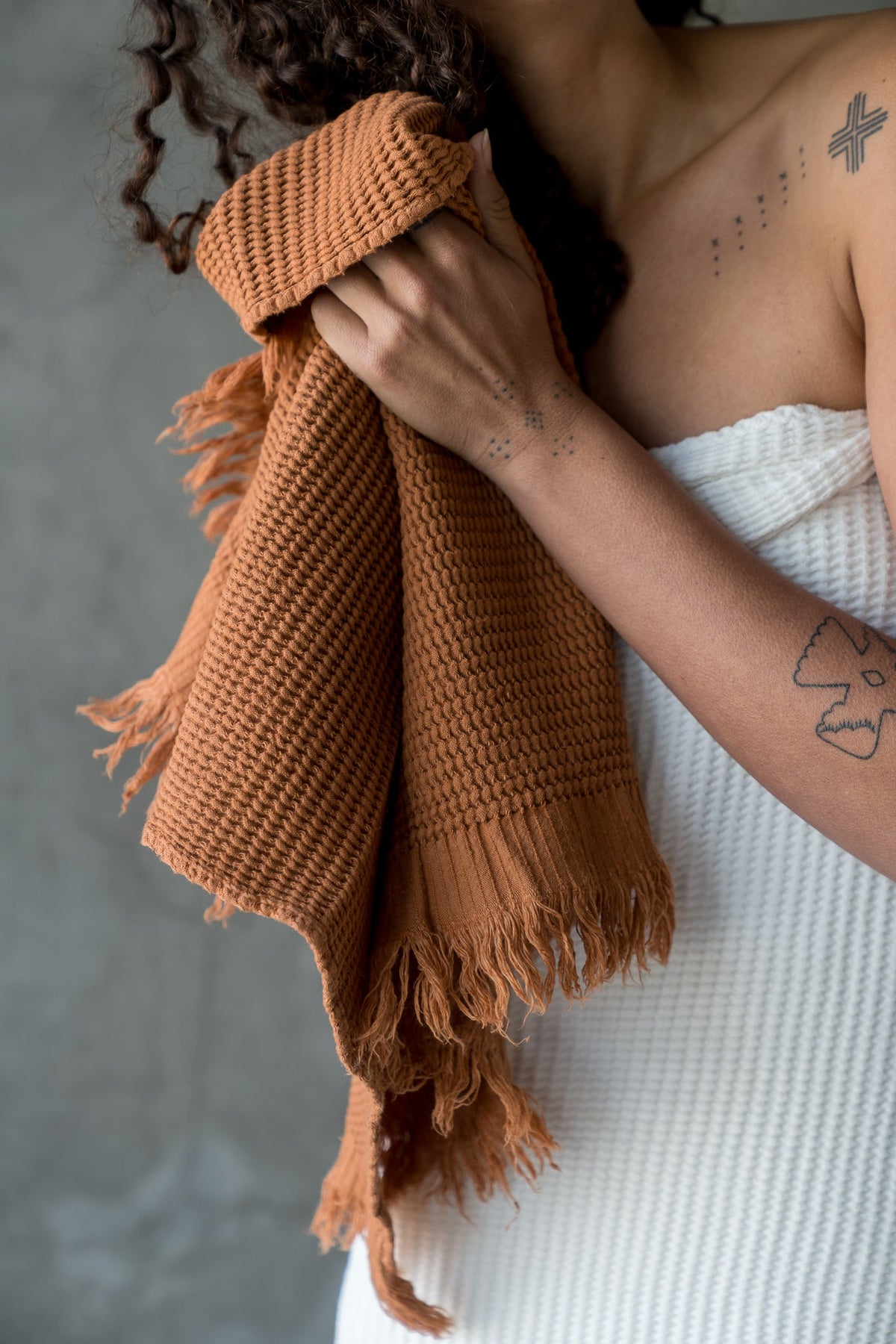 Waffle Hand Towel - Sedona