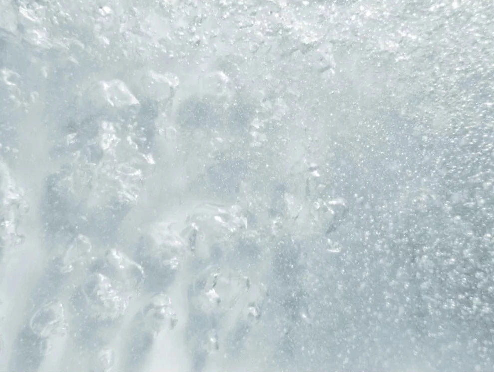 Bubbles under water.