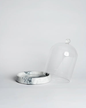 Glass Cloche + Stone - The Unoriginal Bathroom Co.