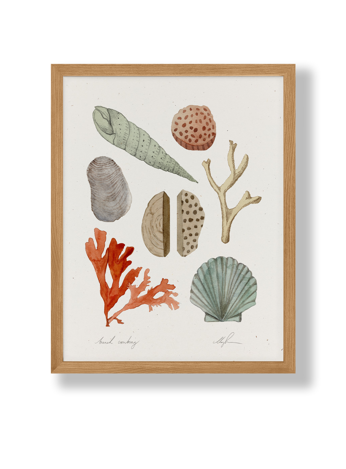 "Beach Combing" Art Print - The Unoriginal Bathroom Co.