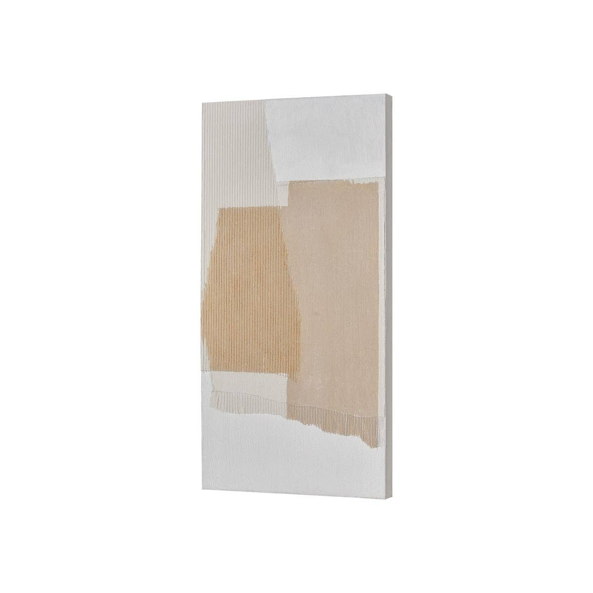 Taupe Canvas Gallery Wrapped Abstract Wall Art Home Decor - The Unoriginal Bathroom Co.