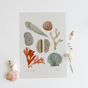 "Beach Combing" Art Print - The Unoriginal Bathroom Co.