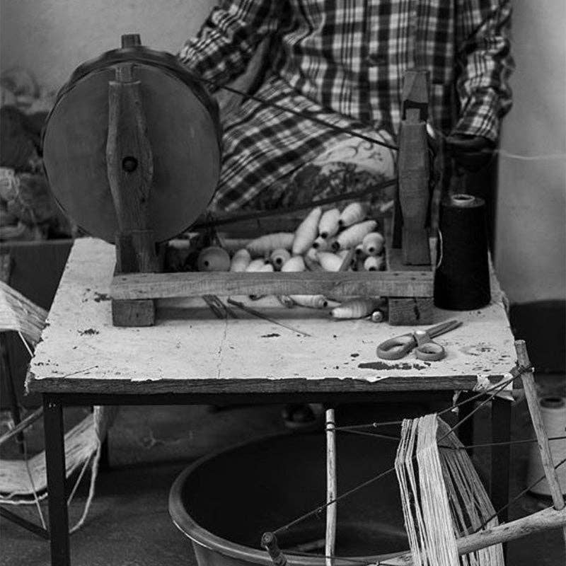 Musta Towel, Black - Hand Woven by Sera Helsinki: Hand Towel  19" x 30" - The Unoriginal Bathroom Co.