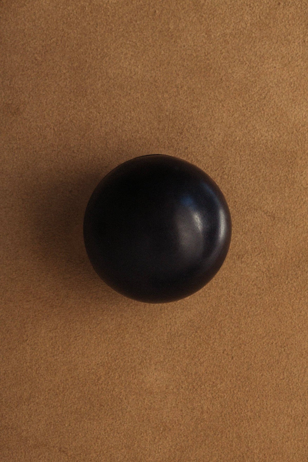 Gardeners Activated Charcoal Sphere Soap - Regenerative Tall: Gardeners Charcoal Tallow Sphere Soap - The Unoriginal Bathroom Co.
