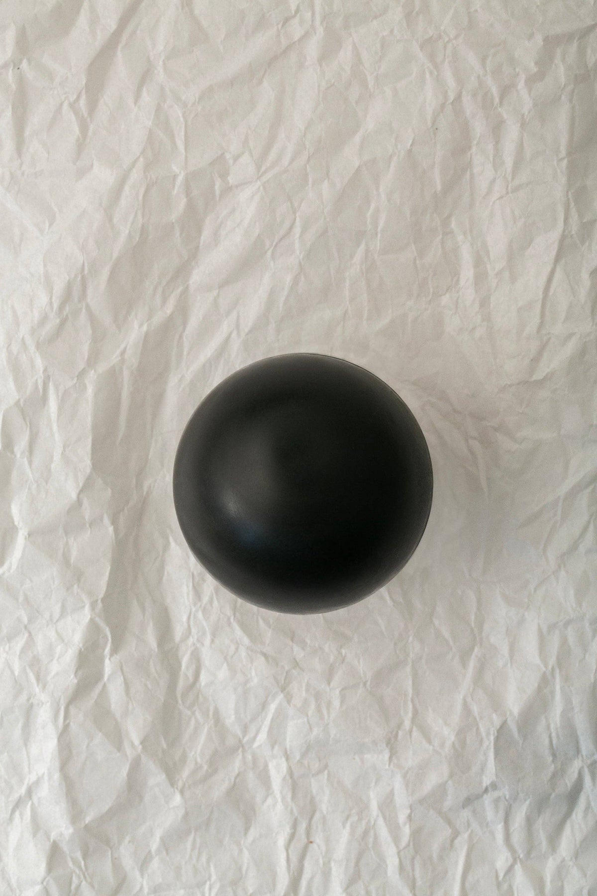 Gardeners Activated Charcoal Sphere Soap - Regenerative Tall: Gardeners Charcoal Tallow Sphere Soap - The Unoriginal Bathroom Co.
