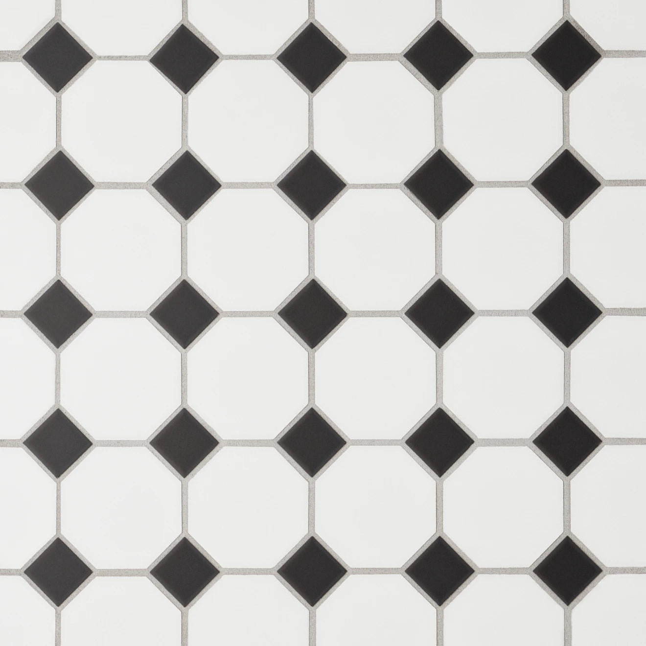 Black and white tile.