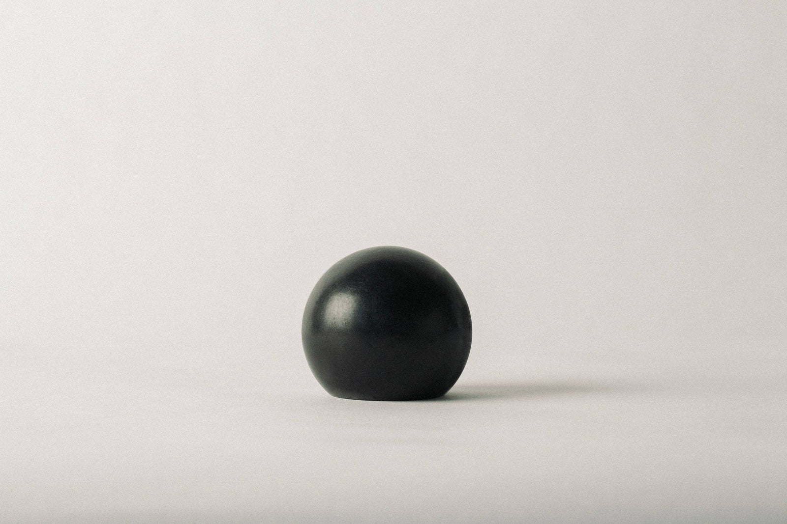 Gardeners Activated Charcoal Sphere Soap - Regenerative Tall: Gardeners Charcoal Tallow Sphere Soap - The Unoriginal Bathroom Co.