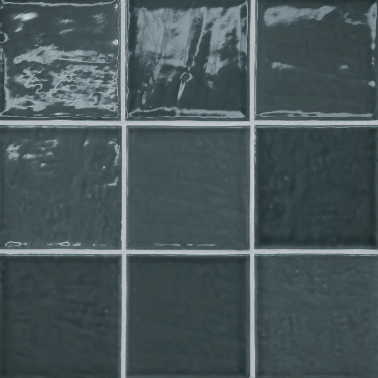 Glossy dark blue squared tile.