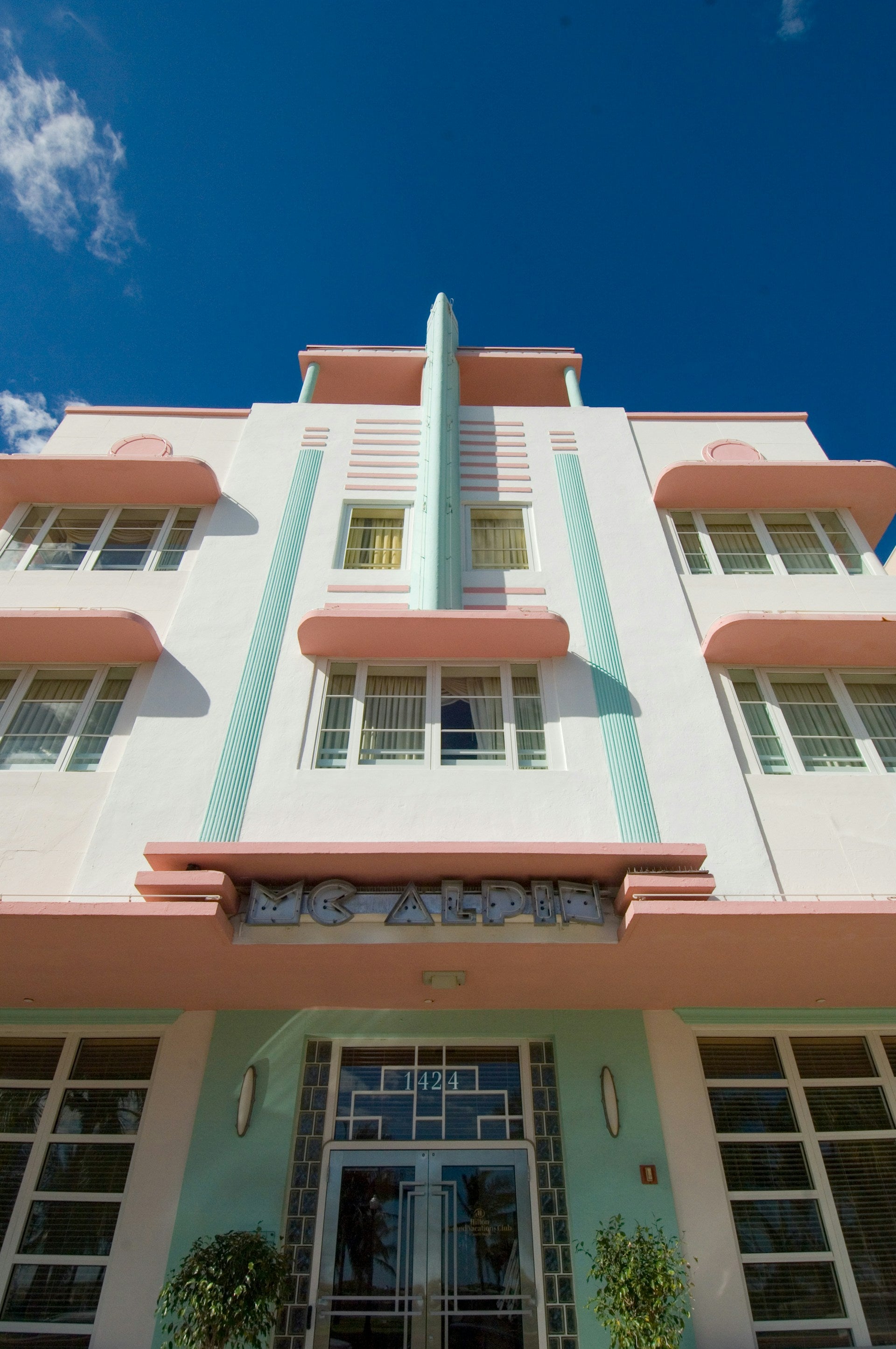 An art deco style building in Miami, Florida.