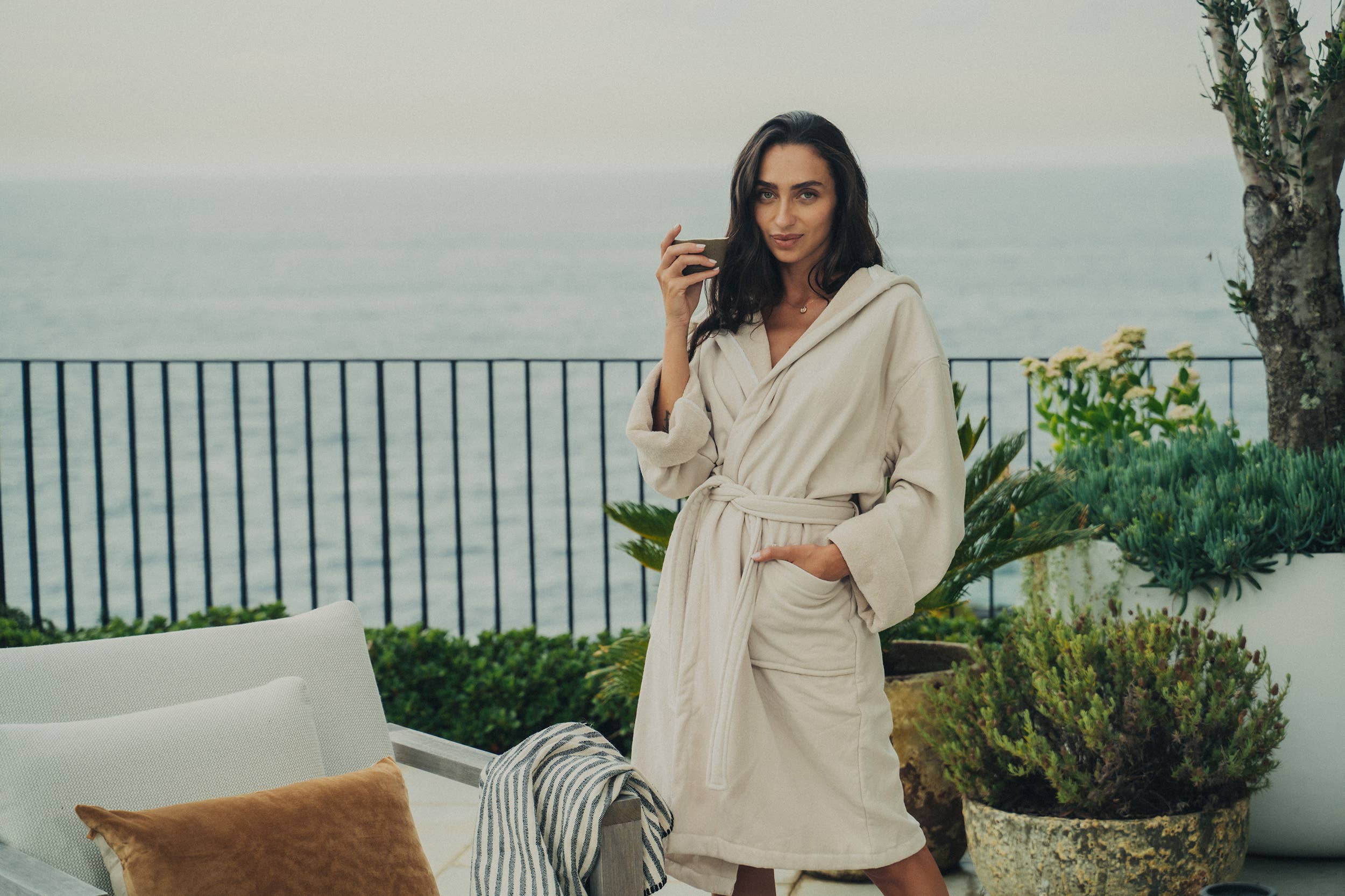 Saardé - Vintage Wash Robe | Clay: M/L - The Unoriginal Bathroom Co.