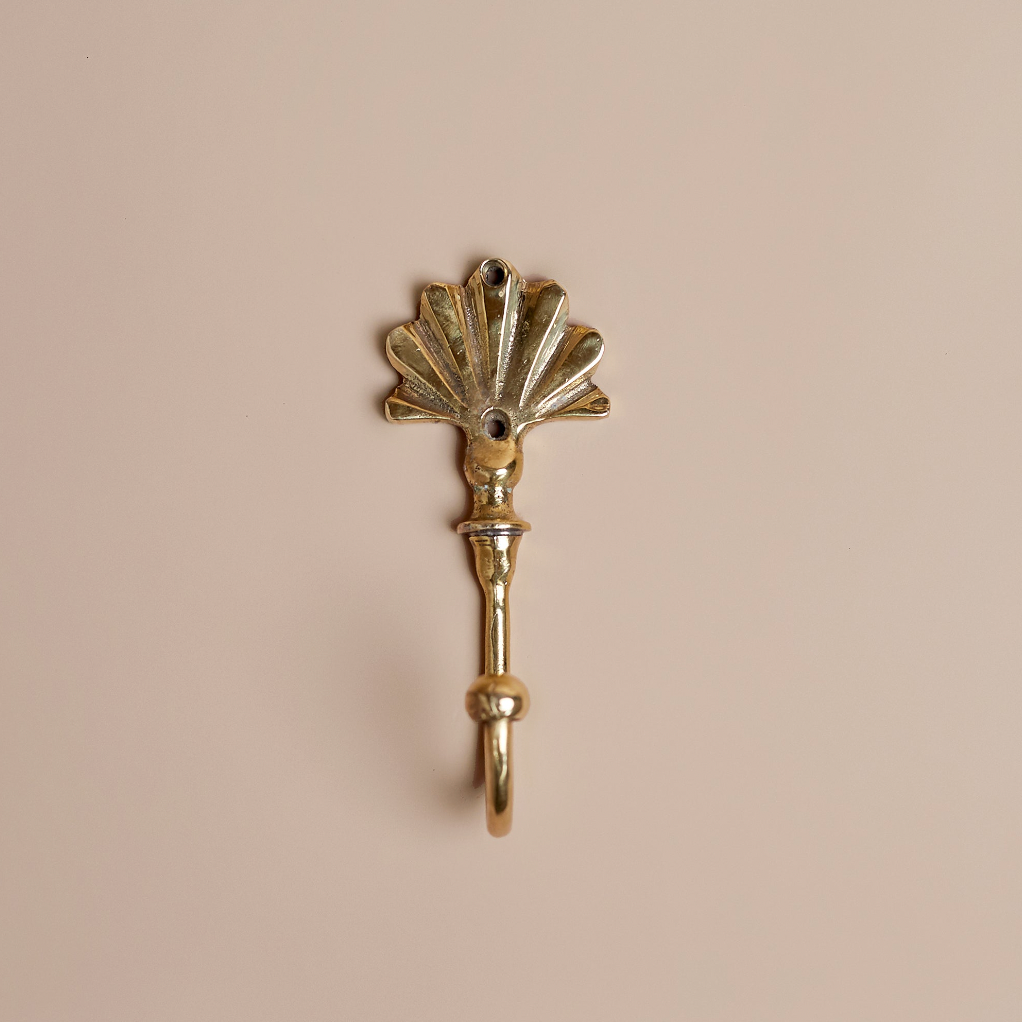 Brass Fan Hook - The Unoriginal Bathroom Co.